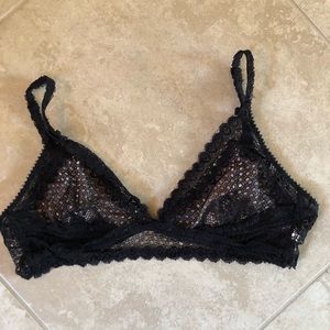 Black lace Urban Outfitters bralette